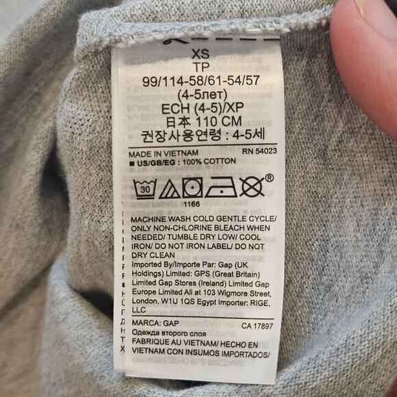 Gap Kids Polo Shirt Lot of 2 Boys XS Gray Uniform Short Sleeve School Basics - Picture 5 of 7